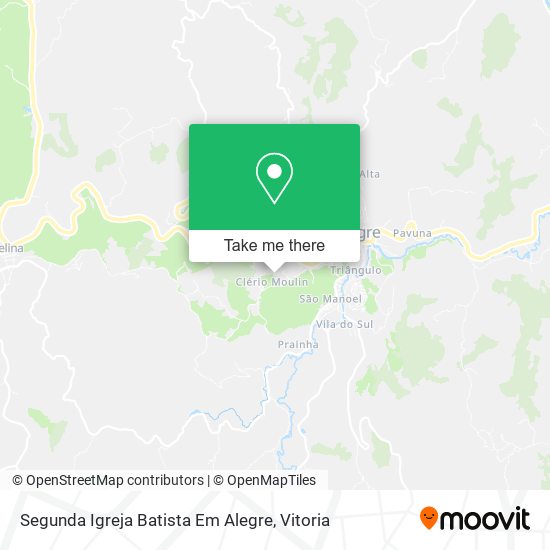 Segunda Igreja Batista Em Alegre map