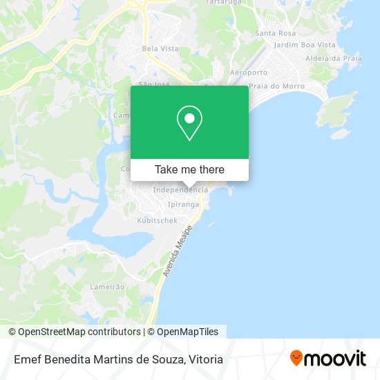 Emef Benedita Martins de Souza map