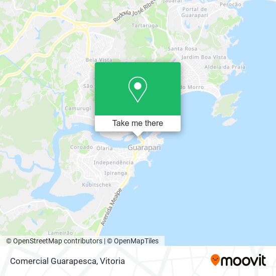 Comercial Guarapesca map