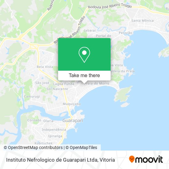 Instituto Nefrologico de Guarapari Ltda map