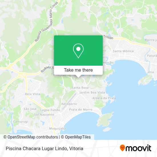 Piscina Chacara Lugar Lindo map