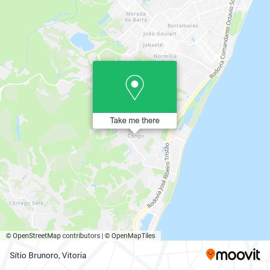 Sítio Brunoro map