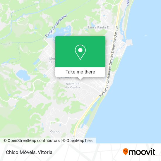 Chico Móveis map