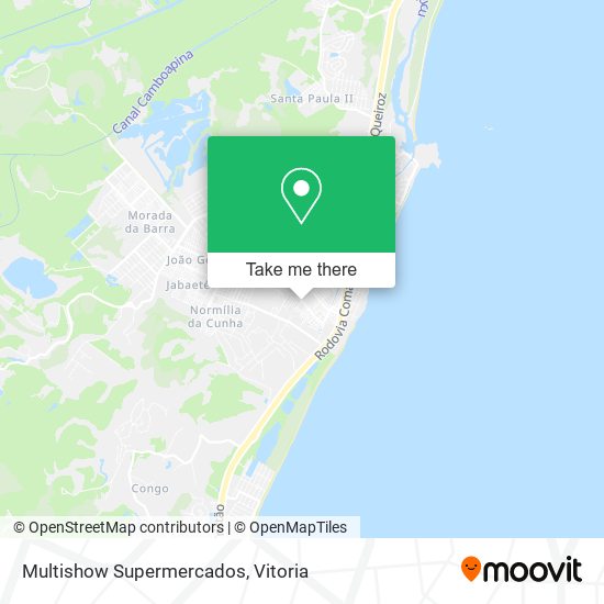 Multishow Supermercados map