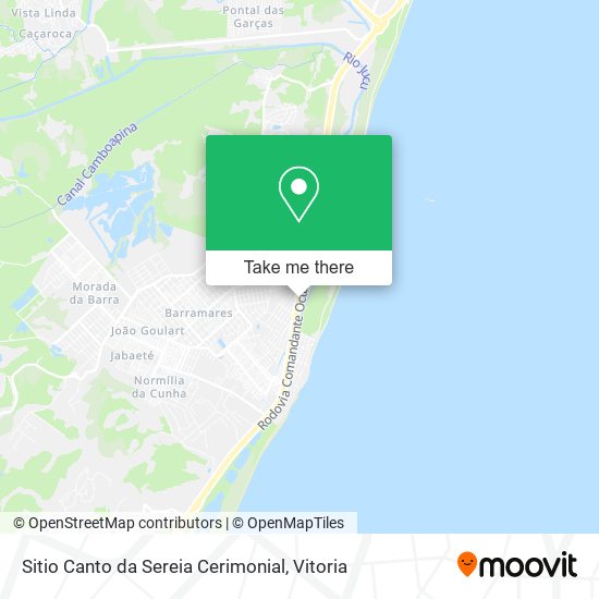 Sitio Canto da Sereia Cerimonial map