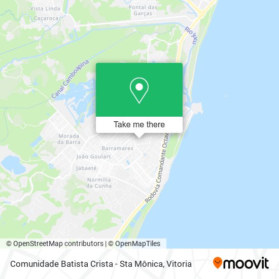 Comunidade Batista Crista - Sta Mônica map
