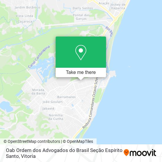 Mapa Oab Ordem dos Advogados do Brasil Seção Espírito Santo