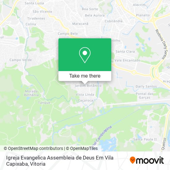 Igreja Evangelica Assembleia de Deus Em Vila Capixaba map