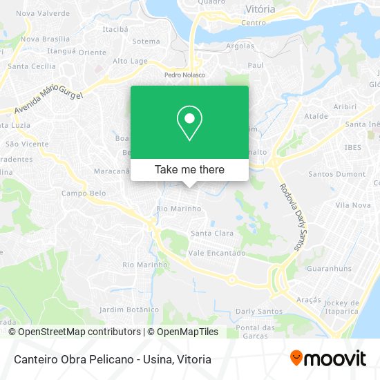 Canteiro Obra Pelicano - Usina map