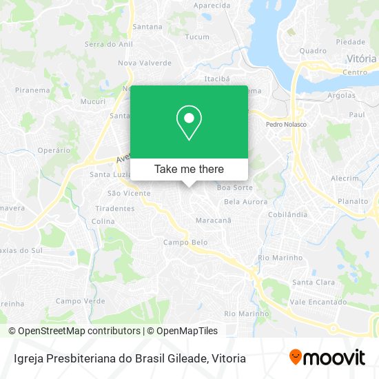 Igreja Presbiteriana do Brasil Gileade map