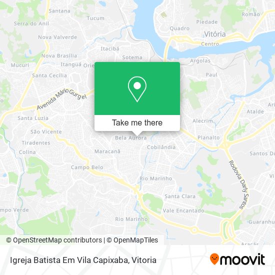 Igreja Batista Em Vila Capixaba map