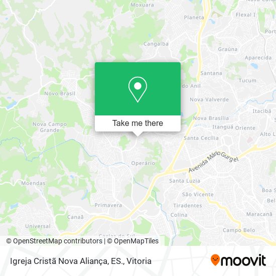 Igreja Cristã Nova Aliança, ES. map