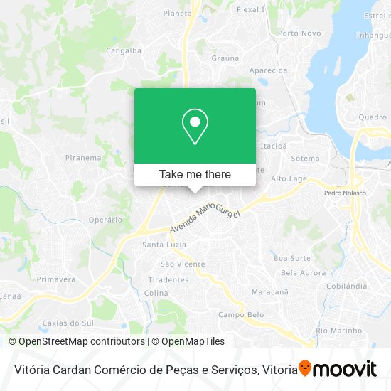 Vitória Cardan Comércio de Peças e Serviços map