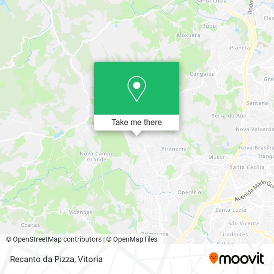 Recanto da Pizza map