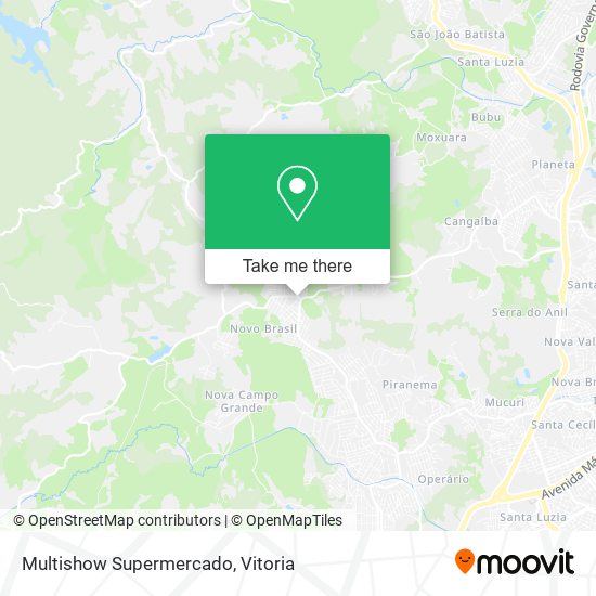 Multishow Supermercado map