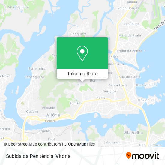 Subida da Penitência map