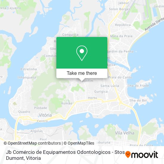 Jb Comércio de Equipamentos Odontologicos - Stos Dumont map