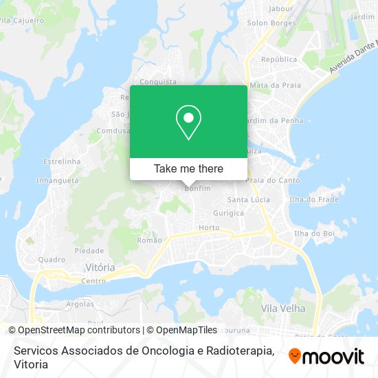 Servicos Associados de Oncologia e Radioterapia map