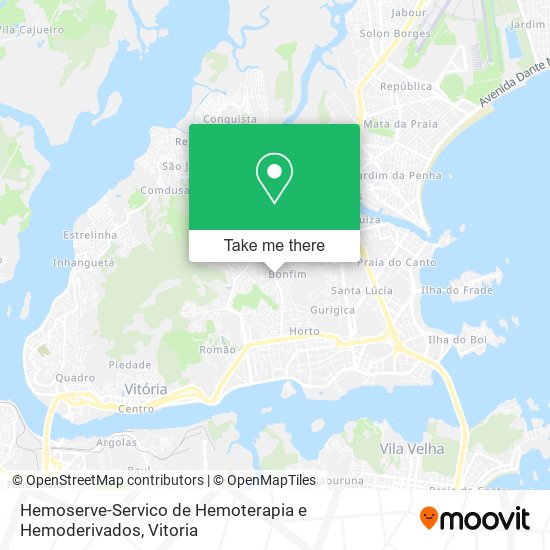 Hemoserve-Servico de Hemoterapia e Hemoderivados map
