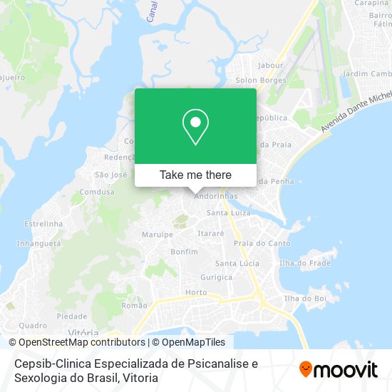 Cepsib-Clinica Especializada de Psicanalise e Sexologia do Brasil map