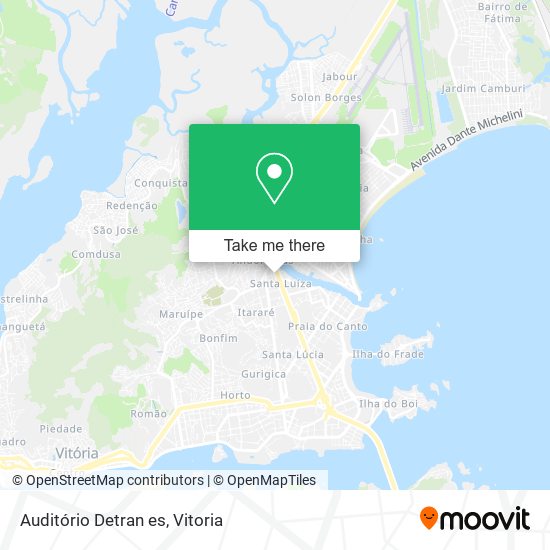 Auditório Detran es map