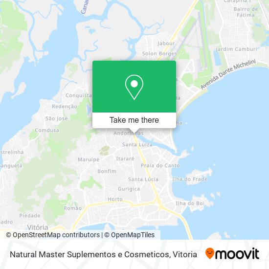 Natural Master Suplementos e Cosmeticos map