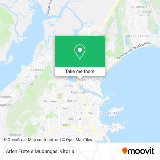 Arlen Frete e Mudanças map