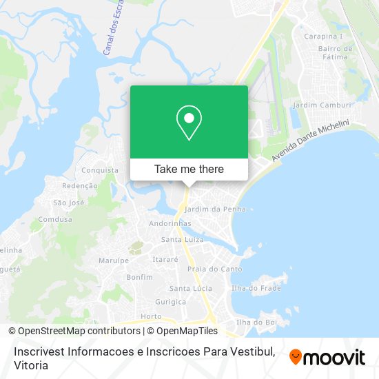 Inscrivest Informacoes e Inscricoes Para Vestibul map