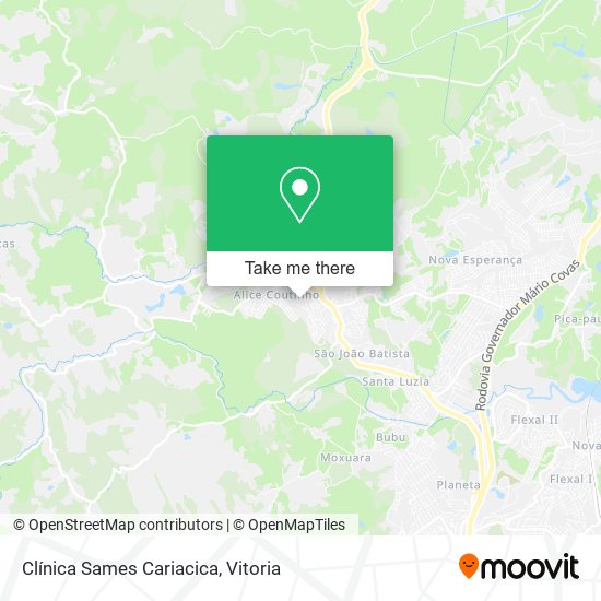 Clínica Sames Cariacica map