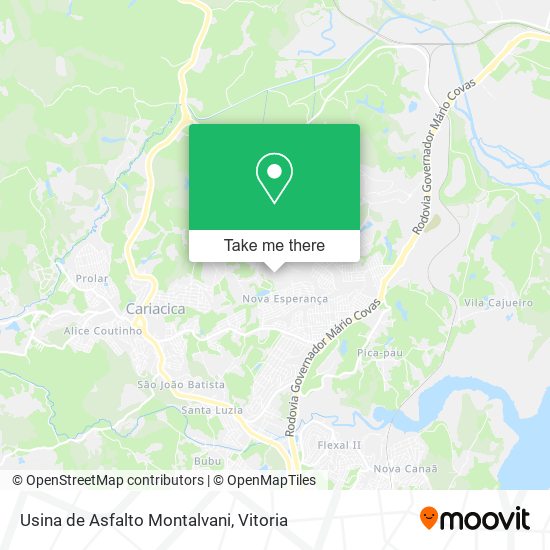 Usina de Asfalto Montalvani map