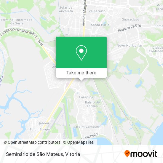 Seminário de São Mateus map