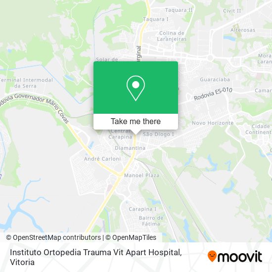 Mapa Instituto Ortopedia Trauma Vit Apart Hospital