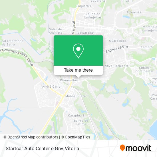 Startcar Auto Center e Gnv map
