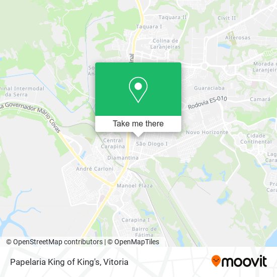 Mapa Papelaria King of King's