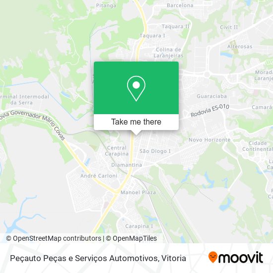 Peçauto Peças e Serviços Automotivos map