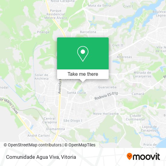 Comunidade Agua Viva map