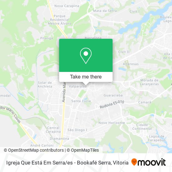 Igreja Que Está Em Serra / es - Bookafé Serra map