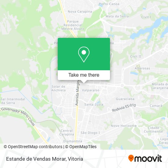 Estande de Vendas Morar map