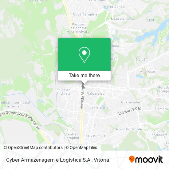 Cyber Armazenagem e Logística S.A. map