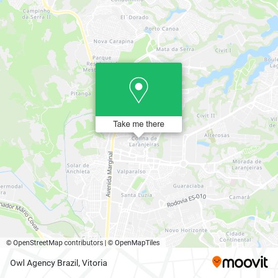Owl Agency Brazil map