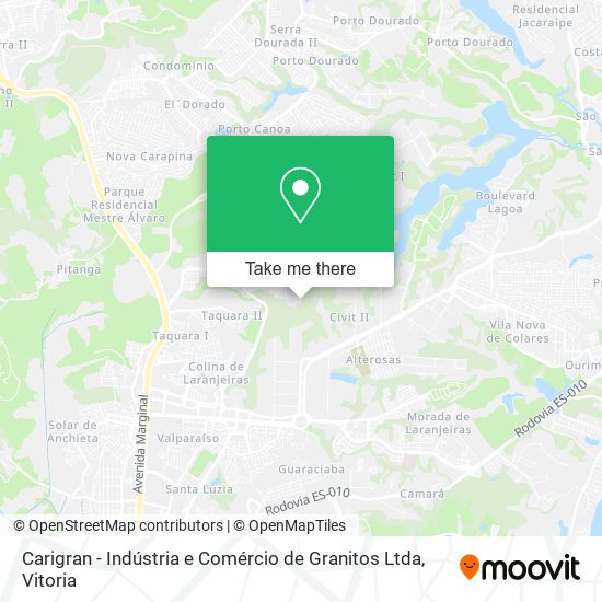 Carigran - Indústria e Comércio de Granitos Ltda map