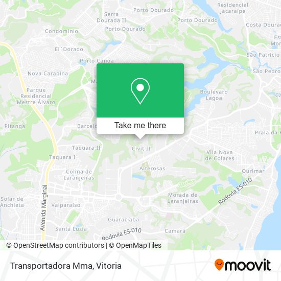 Transportadora Mma map