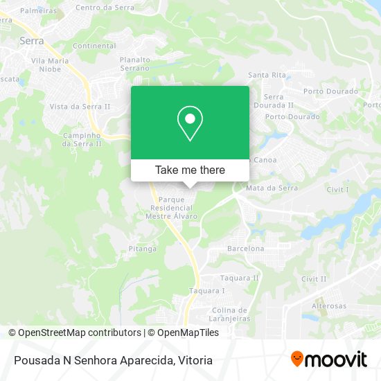 Pousada N Senhora Aparecida map
