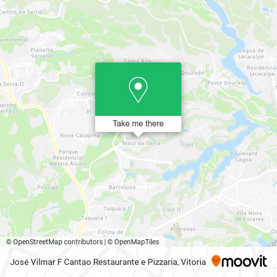 José Vilmar F Cantao Restaurante e Pizzaria map