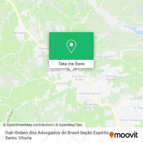 Oab-Ordem dos Advogados do Brasil-Seção Espírito Santo map