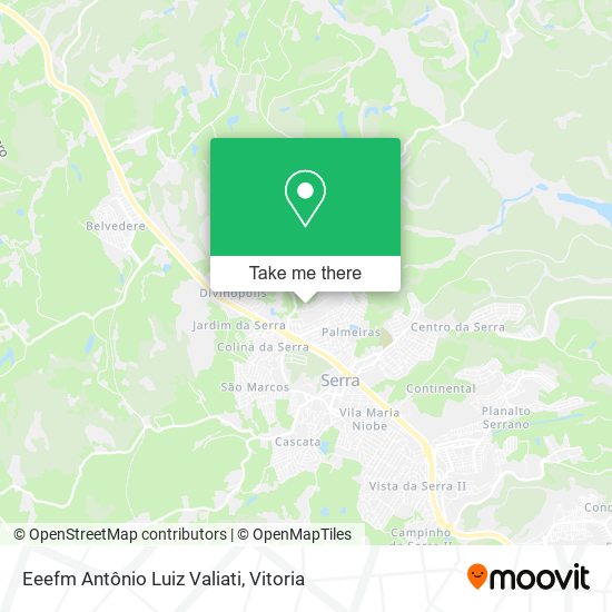 Eeefm Antônio Luiz Valiati map
