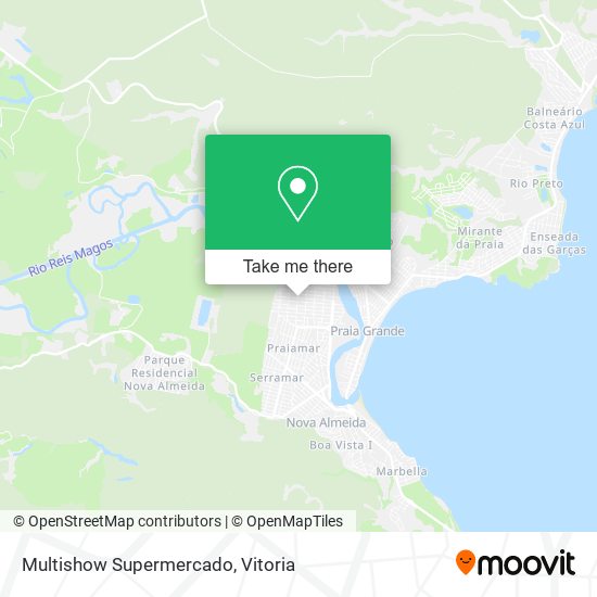 Multishow Supermercado map