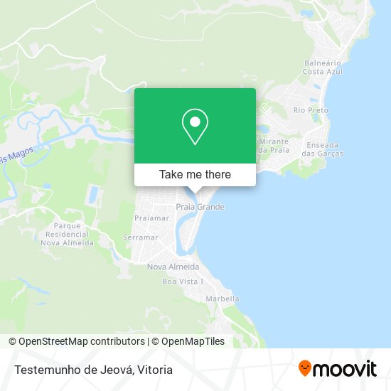 Testemunho de Jeová map