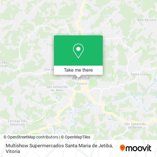 Mapa Multishow Supermercados Santa Maria de Jetibá