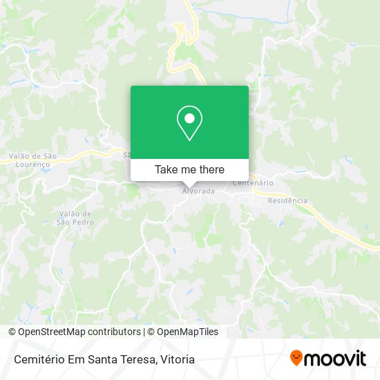 Cemitério Em Santa Teresa map